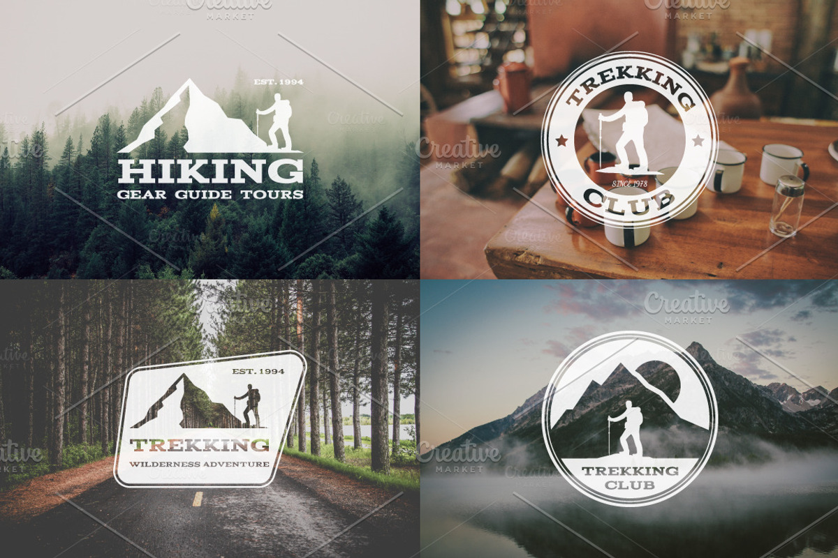 52 Camping Logos + 20 Icons Bundle, a Branding & Logo Template by JeksonGraphics (Photo 10 of 15)