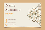 Natural Floral Business card, a Marketing Template by sekitarief (Thumbnail 3 of 3)