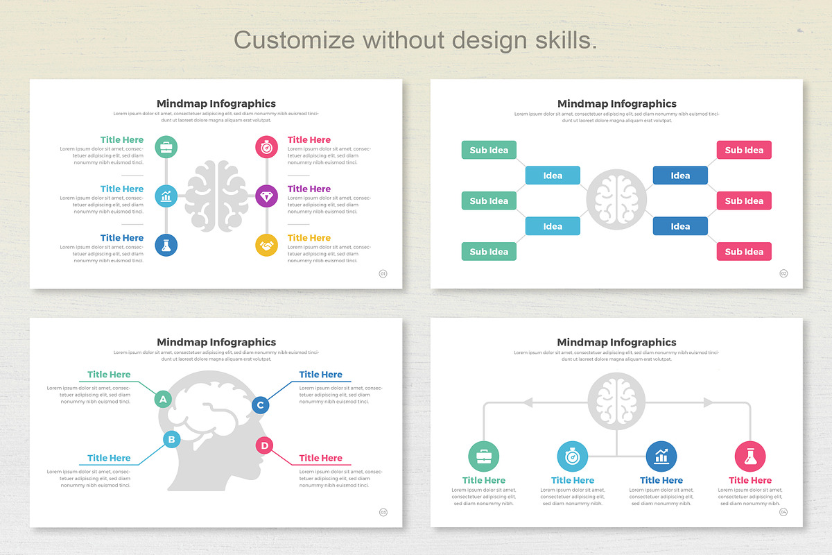 Mindmap Infographic Keynote, a Templates & Theme by Mighty-Slide (Photo 2 of 7)