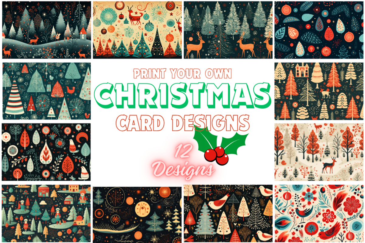 Christmas Card Design Bundle 15, a Card Template by Jay Major Designs (Photo 1 of 8)