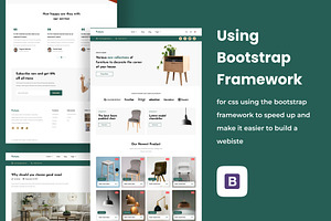 Website Template React For Furniture