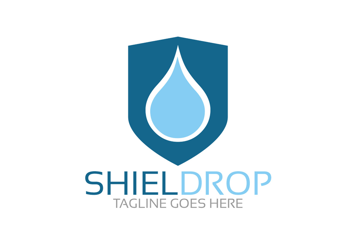 Shield Drop Logo, a Branding & Logo Template by Josuf Media