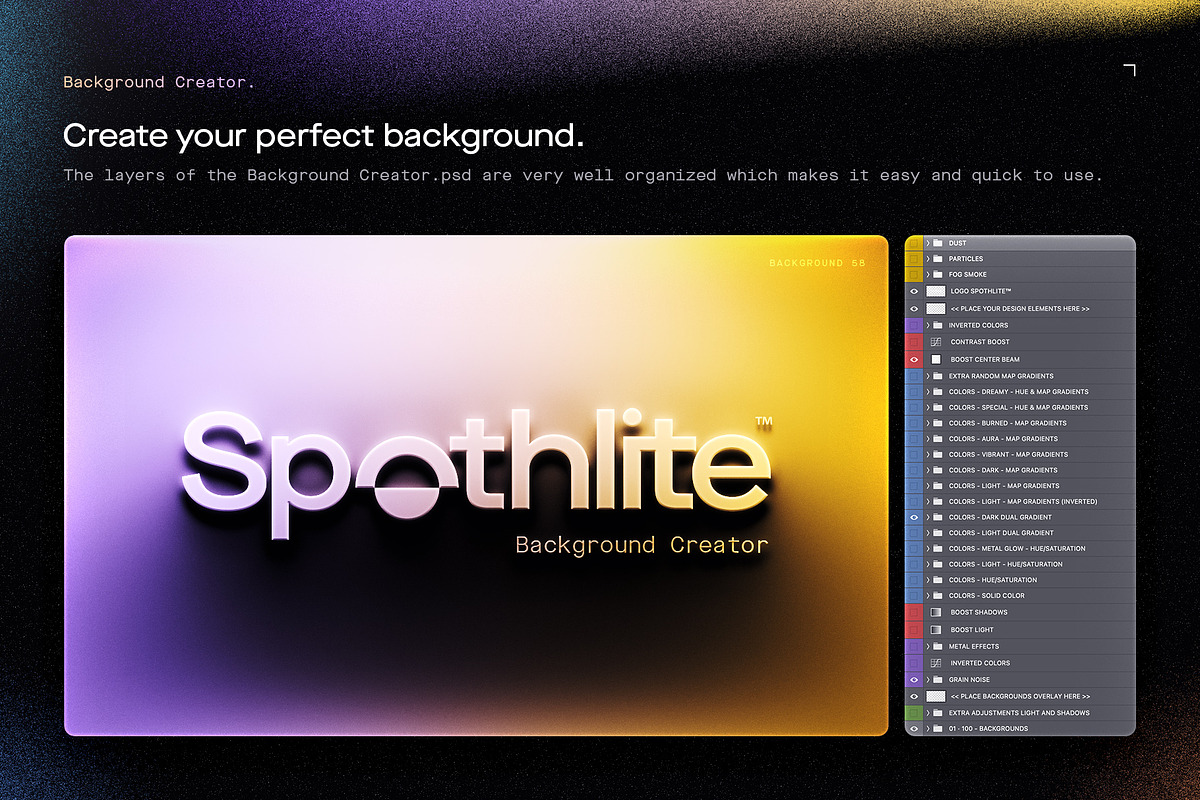 100 Spothlite Background Creator, a Background Graphic by Asylab (Photo 15 of 34)