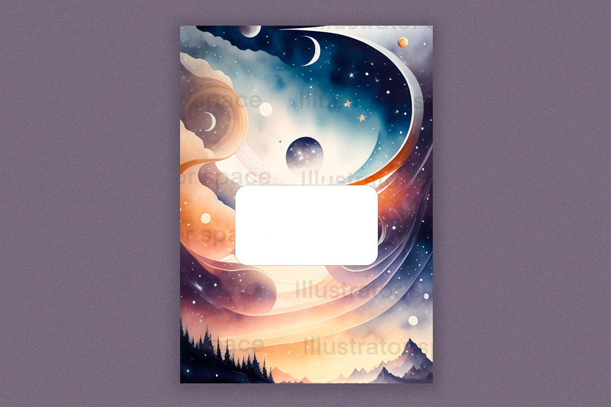 5 Galaxy GoodNotes Digital covers, a Templates & Theme by Illustrator Space (Photo 6 of 7)