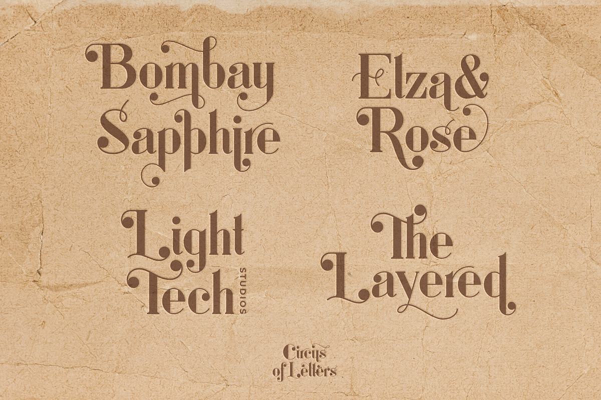 Circus of Letters – Fancy Typeface, a Sans Serif Font by RedyStudio (Photo 13 of 24)