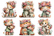Whimsical Mother’s Day Cat Clipart, an Illustration by Daily.Designs (Thumbnail 4 of 7)