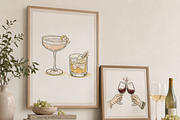 Cocktails and Wine Clipart, a Decorative Illustration by HeavensStar (Thumbnail 9 of 9)