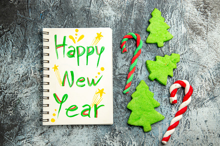 Happy new year composition