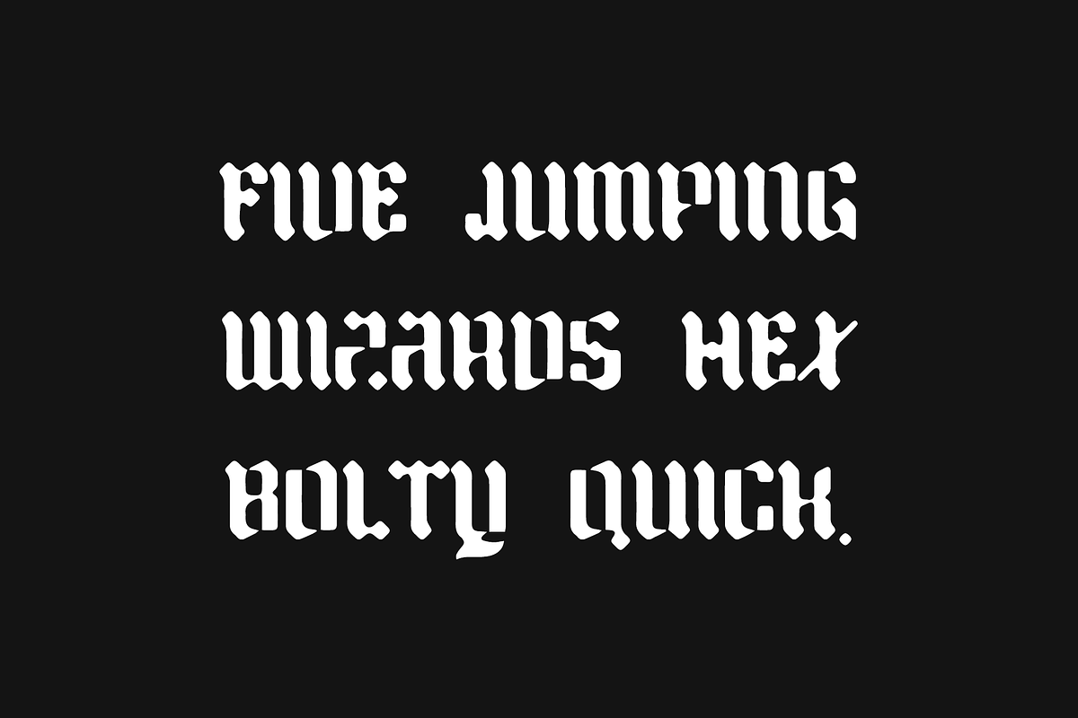 Unlucky, a Blackletter Font by Alberto Fontense (Photo 4 of 5)