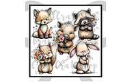 Whimsical Spring Woodland Animals, an Illustration by CraftCrateShop (Thumbnail 2 of 6)
