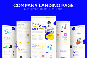 Ecommerce Landing Page, an UI Kit Template by CreativeShaper
