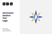 Minimalist Modern Star Logo, a Branding & Logo Template by Luxury Logos (Thumbnail 1 of 4)