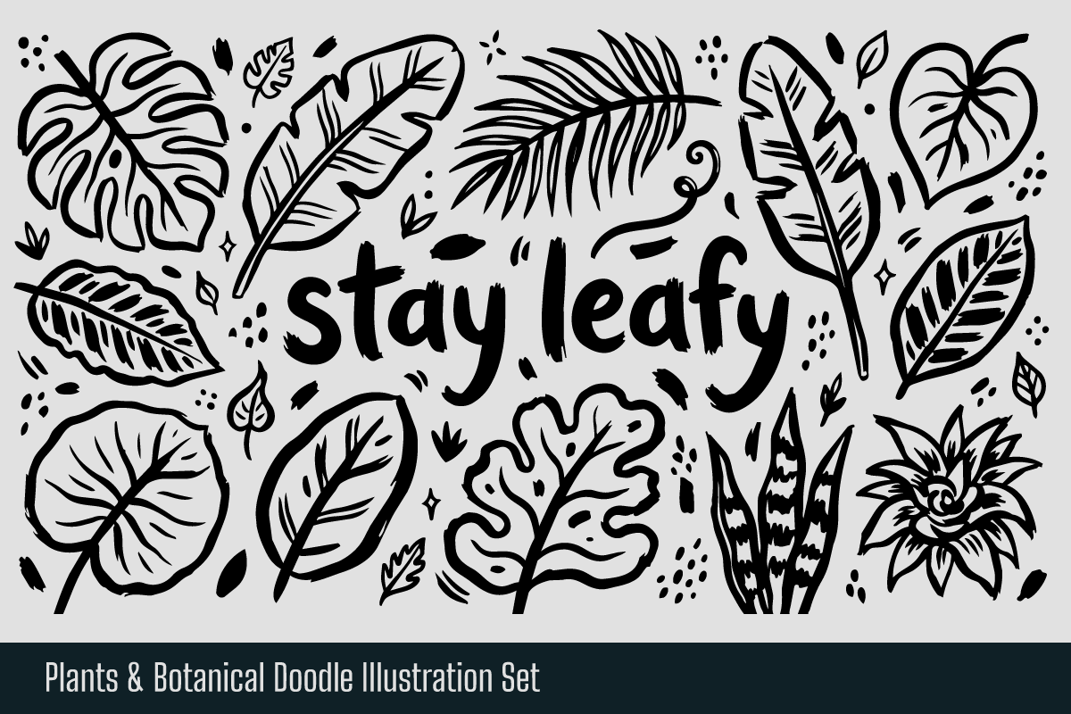 Plants & Botanical Hand-drawn Doodle, an Object Illustration by Huza Studio (Photo 3 of 10)