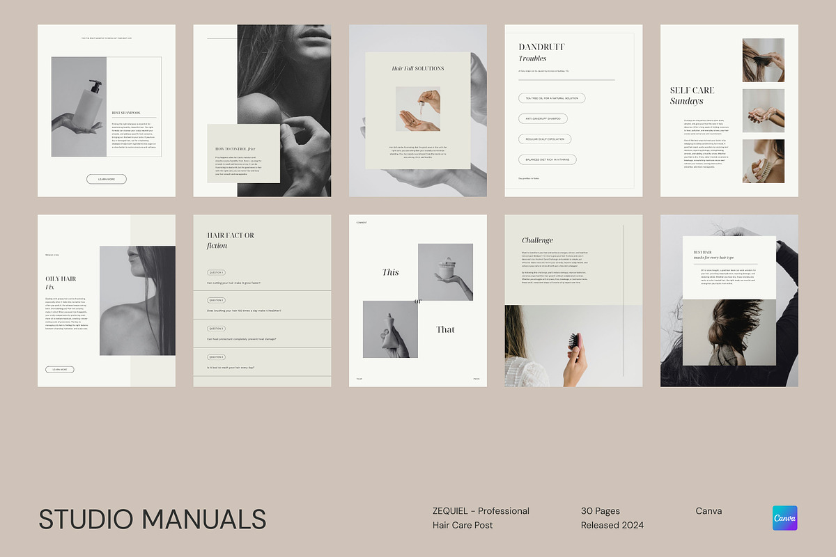 ZEQUIEL - Professional Hair Care, a Social Media Template by Studio Manuals (Photo 3 of 8)