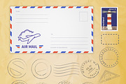 Retro postage stamps collection, an Object Graphic by Julia Tim (Thumbnail 4 of 5)