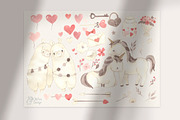LOVE. Valentine's day collection, an Animal Illustration by OlliArtDesign (Thumbnail 11 of 16)