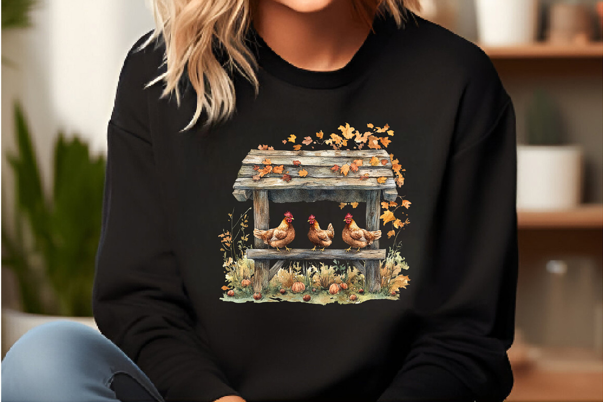Autumn Chicken Coop Clipart, an Illustration by DreamCafeArt (Photo 6 of 7)