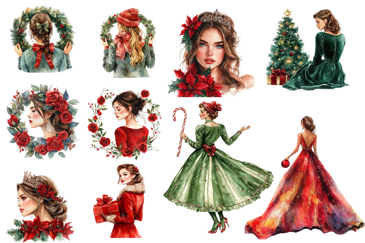 Coquette Christmas Clipart, an Icon by Designworld (Photo 4 of 5)