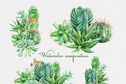Watercolor Green plants, a Decorative Illustration by Hanna Hryharenka (Thumbnail 5 of 11)