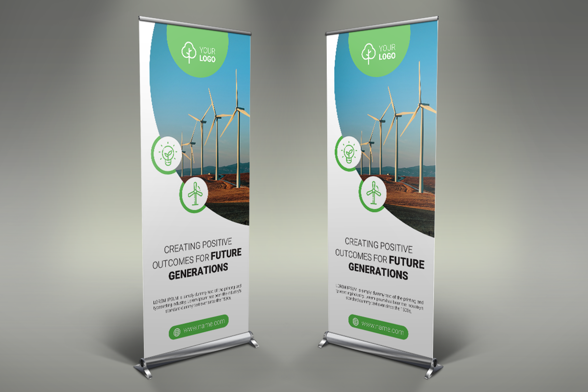 Environmental Roll Up Banner, a Presentation Template by UNIK Agency