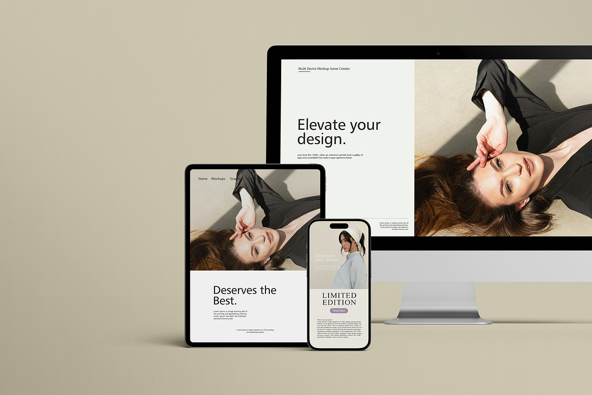 Multi Device Mockup - Scene Creator, a Wearable Device Mockup by Tahtagraphic (Photo 14 of 14)