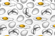 Chicken Hand Drawn Set, a Background Graphic by Epine (Thumbnail 4 of 4)