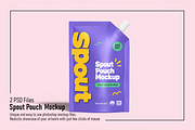 Spout Pouch Packaging Mockup, a Packaging Mockup by Custom.scene (Thumbnail 1 of 3)