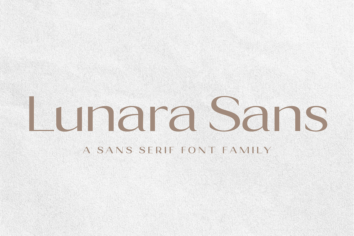 Lunara Sans, a Sans Serif Font by Prestige Artsy Studio (Photo 1 of 9)