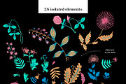 Gouache hand drawn decorate flowers, a Decorative Illustration by Folkheart (Thumbnail 3 of 9)