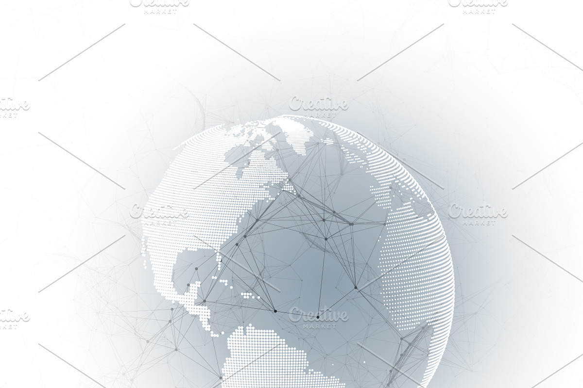 Abstract futuristic network shapes, a Healthcare Illustration by VectorShop (Photo 6 of 8)