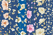 12 Best Vintage Floral Patterns Set, a Pattern Graphic by Kotkoa (Thumbnail 8 of 10)
