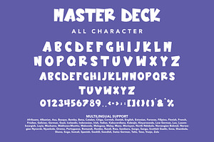 MasterDeck - Playful Display Font