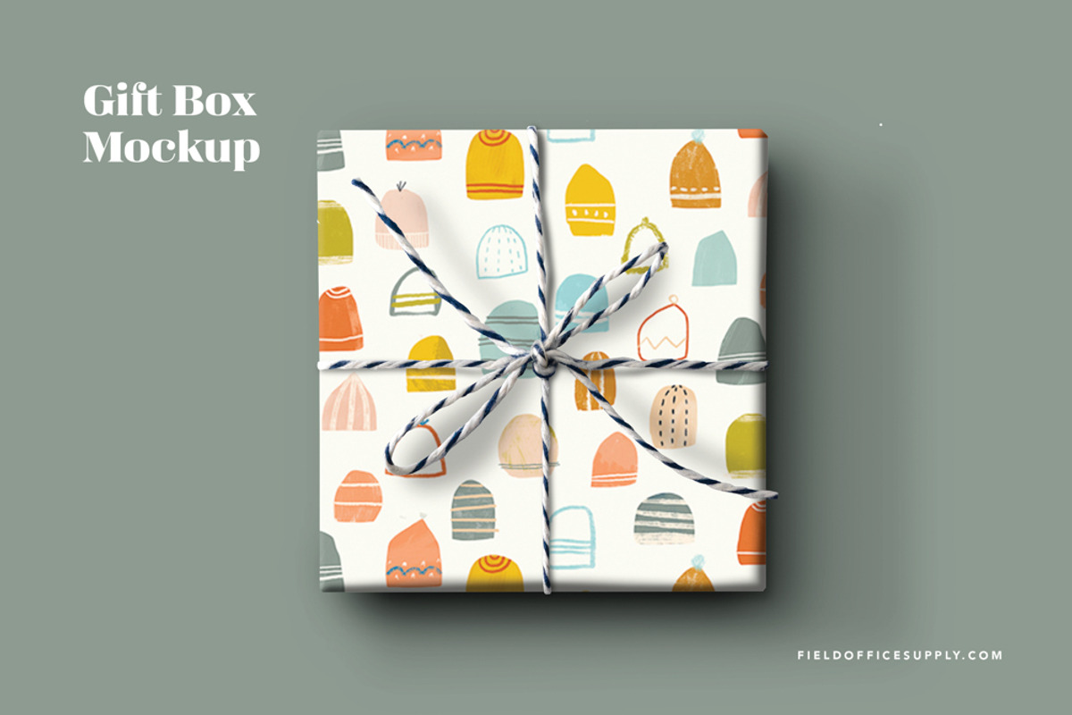 Gift Box Mockup, a Books & Magazine Mockup by Field Office (Photo 2 of 3)