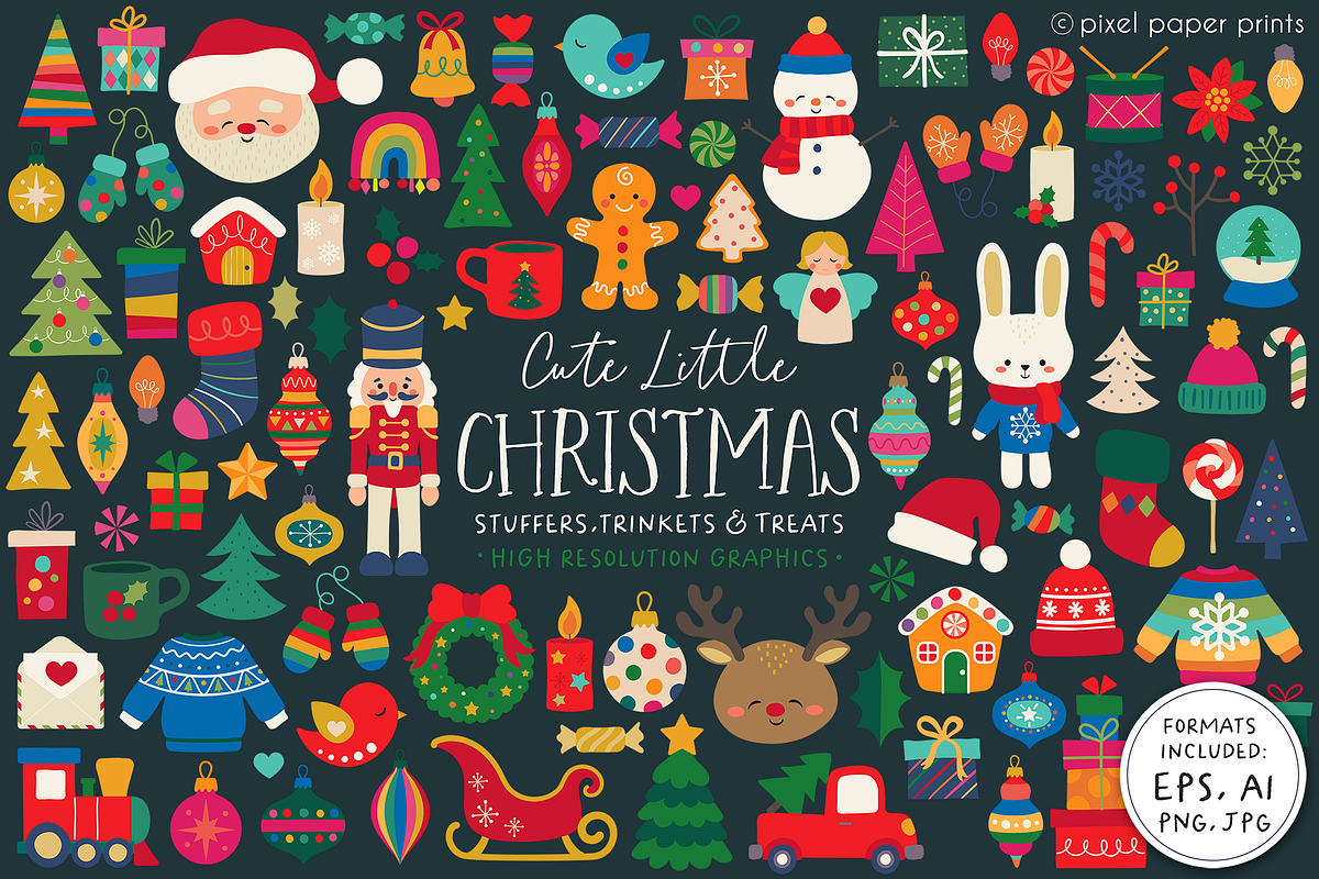 Cute Little Christmas, an Object Graphic by PixelPaperPrints (Photo 1 of 7)