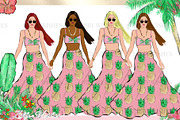 Palm Springs Tropical Clipart, an Animal Illustration by Libby Wishes (Thumbnail 12 of 19)