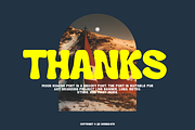 Moon Howish - Groovy Retro Font, a Sans Serif Font by QR Design Studio (Thumbnail 12 of 12)