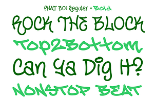 Phat Boi - Street Graffiti Font