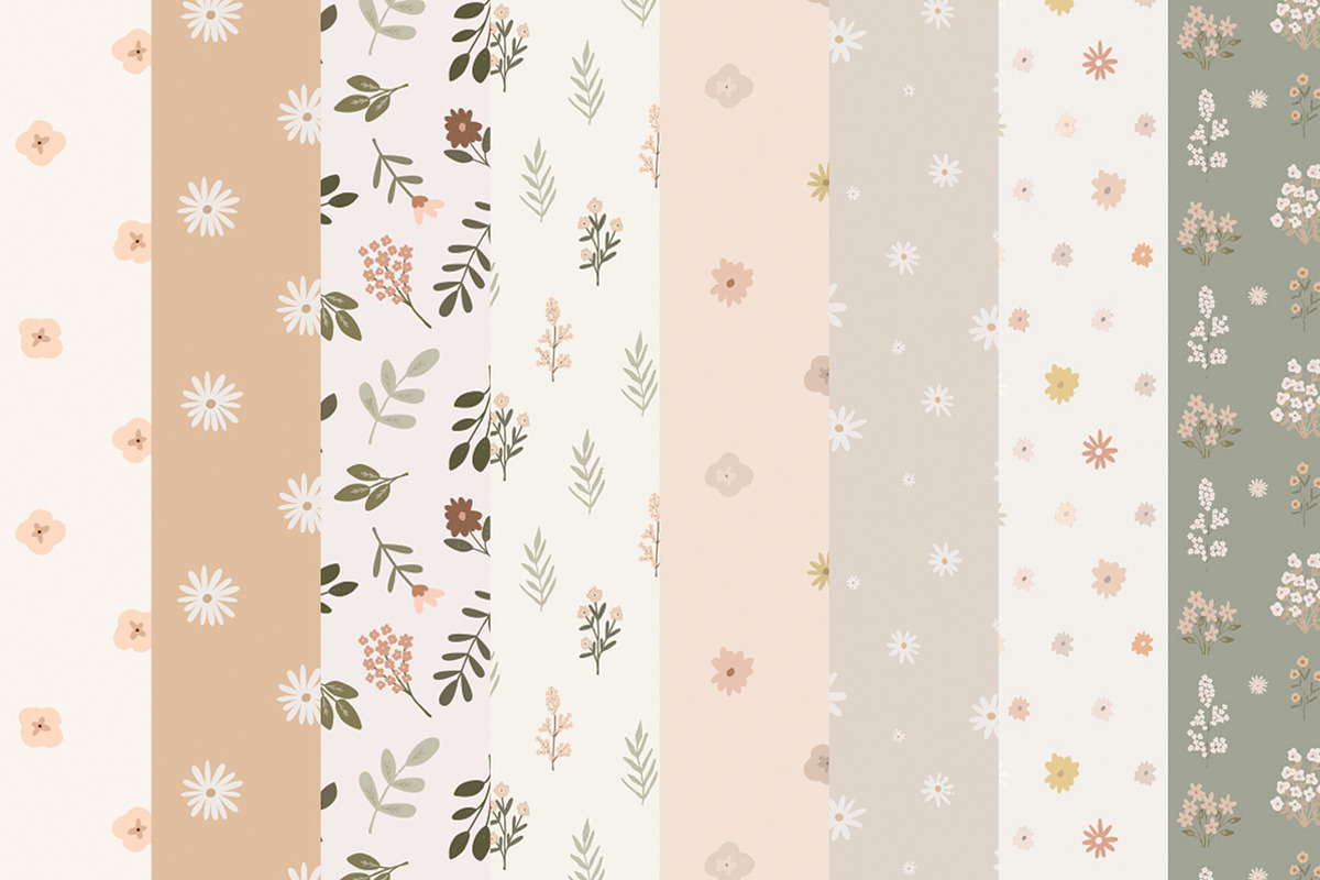 Annabella Seamless Patterns, a Pattern Graphic by Emilie Cliche (Photo 9 of 9)