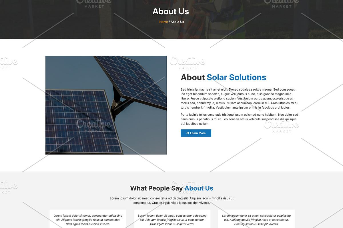 Solar Energy, Wind & Power Elementor, a WordPress Template by HasnainDEV (Photo 2 of 5)
