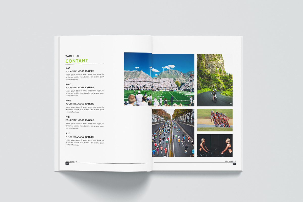 Sports Magazine Template, a Magazine Template by obidullah_01 (Photo 3 of 10)