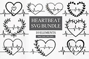 Heartbeat SVG PNG Design Bundle, an Illustration by Actual Pixel (Thumbnail 1 of 12)