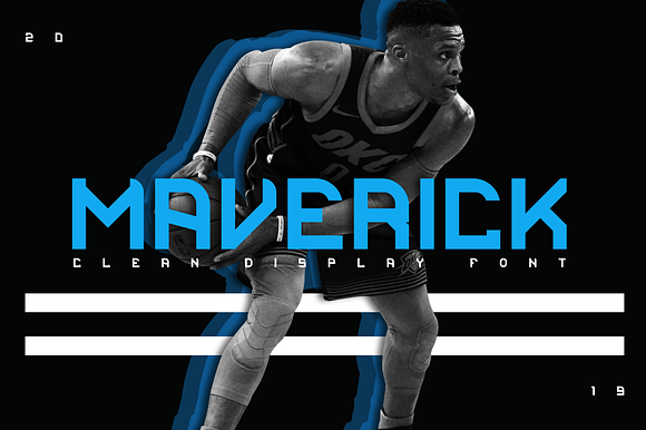 Maverick Clean Display Font preview 6