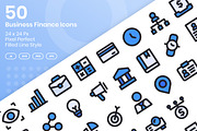 50 Business Finance - Filled Line, an Outline Icon by Kmg Design (Thumbnail 1 of 2)