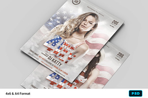 4th Of July USA Flyer Template