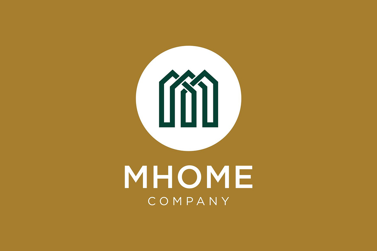 Letter M Home House Logo Design, a Branding & Logo Template by Buqancreative (Photo 2 of 2)