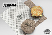 Burger Paper Liner Packaging Mockup, a Packaging Mockup by INCDesign (Thumbnail 5 of 8)