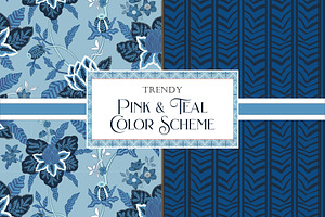 Chinoiserie Tiger Patterns - Blue