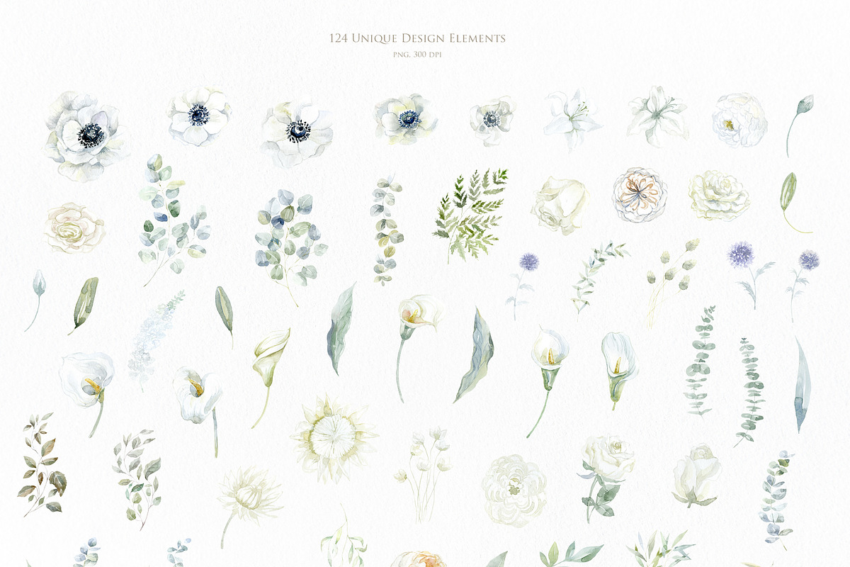 White & Gently Wedding Collection., a Seasonal Illustration by Designwork (Photo 19 of 22)