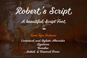 Robert's Script Regular, a Font by Roland Huse Design (Thumbnail 5 of 6)