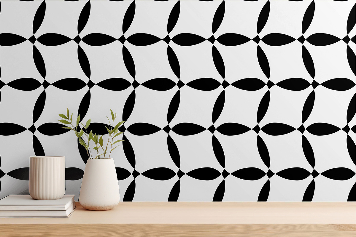 Geometric Wavy Grid, a Pattern Graphic by MalyskaStudio (Photo 4 of 5)